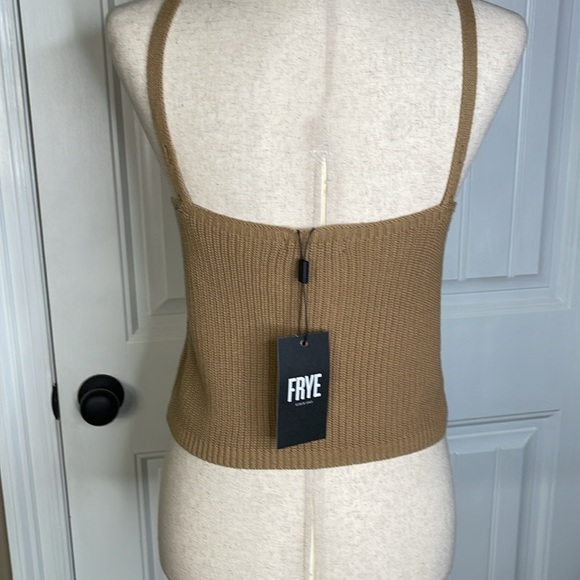 FRYE Cardigan Longline Duster Knit With Matching Tank Top Cotton Women Small - Picture 6 of 13